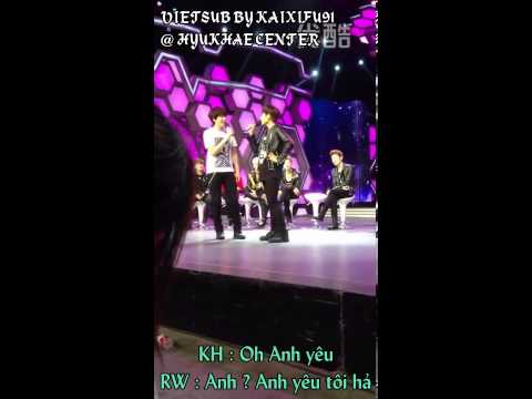 [Vietsub][Fancam] 130326 Happy Camp Recording - Đánh ghen - KyuHyun , DongHae , Ryeowook