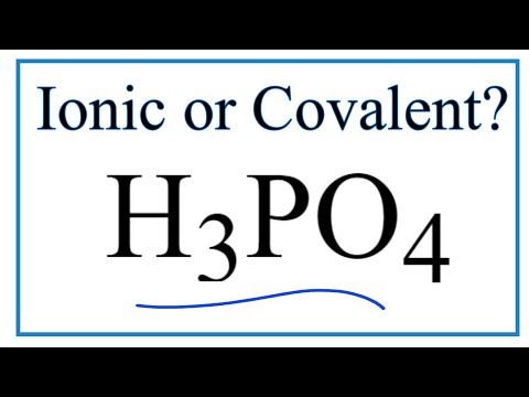 H3po4 Ionic Or Molecular