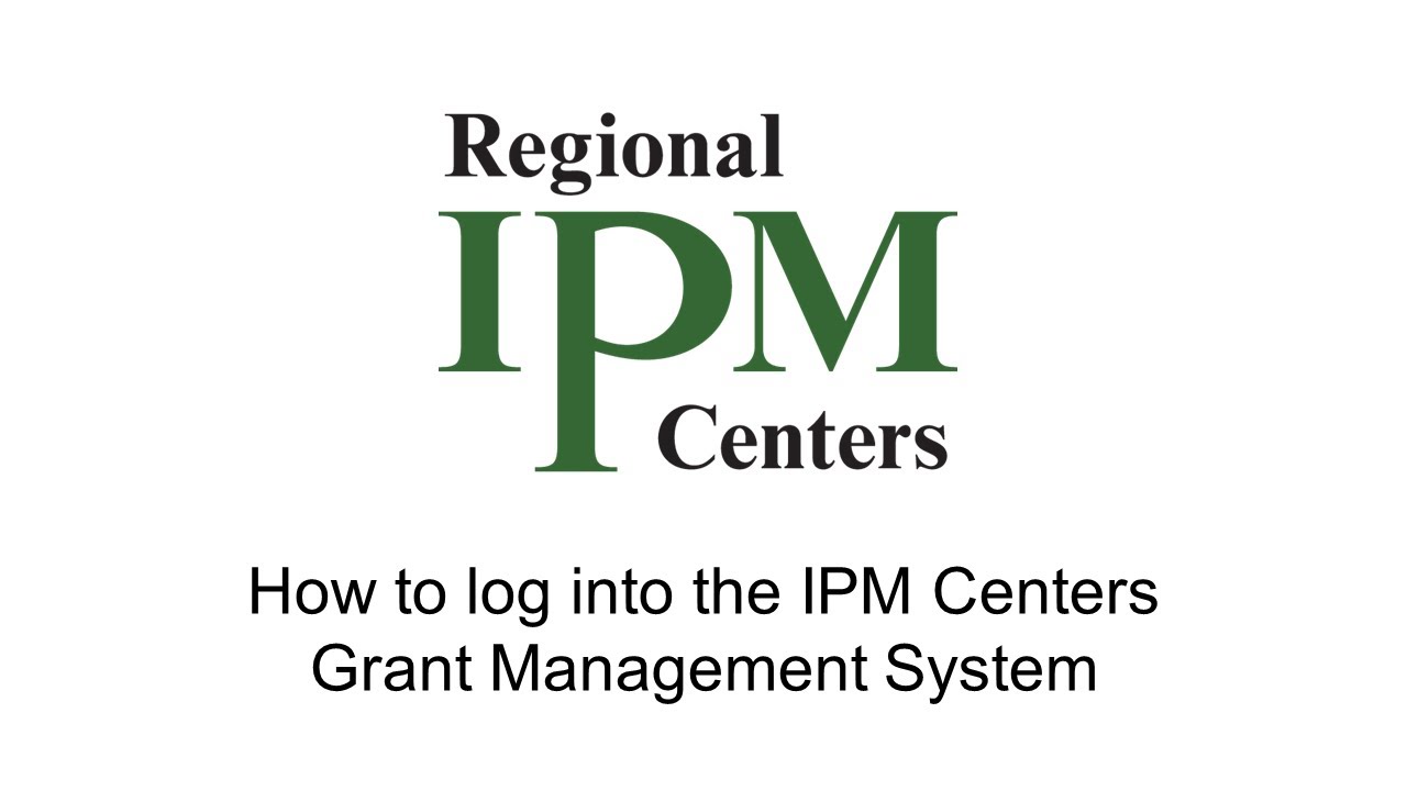 Grant Management System Tutorial 1: Log In