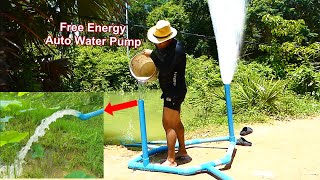 Download lagu I turn PVC pipe into a water pump no need electric power easy way life hacked at home 3 mp3