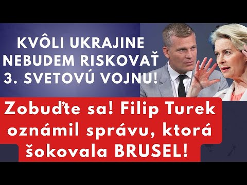 Posledné varovanie? Filip Turek odhalil desivý scenár, o ktorom sa nesmie hovoriť #politika #česko 