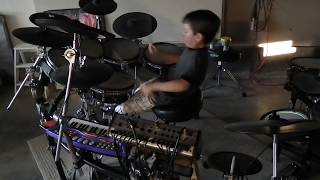 At Age 6 Nick French Reenacts Neil Peart Drum Solo "Der Trommler"