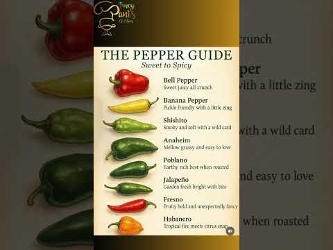 🌶️ The Ultimate Pepper Guide – From Sweet to Spicy! 🔥
