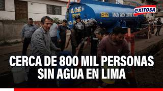 🔴🔵 Alarmante cifra: Cerca de 800 mil personas en Lima no tienen acceso al agua potable