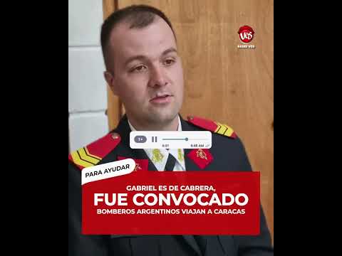 GENERAL CABRERA: BOMBEROS ARGENTINOS VIAJAN A CARACAS.