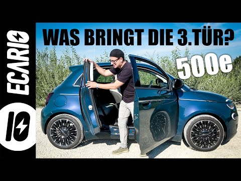 Fiat 500e 3+1 👉 Was bringt die zusätzliche Türe?