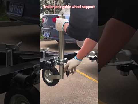 Trailer Jack Guide Wheel Support.