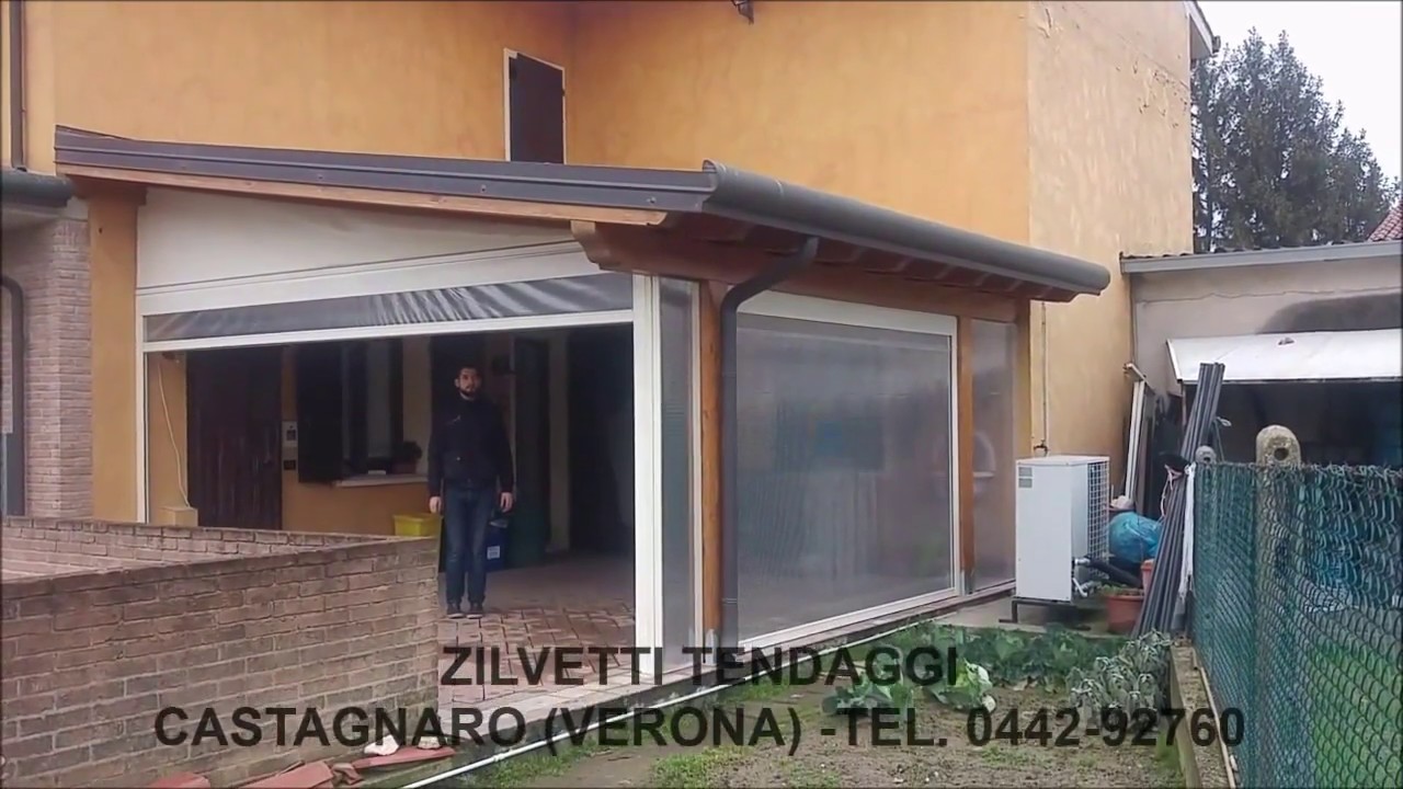 chiusure ermetiche pvc portici tettoie baconi e verande Zilvetti