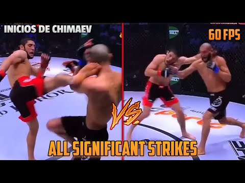 Ikram Aliskerov Vs. Khamzat Chimaev (Cada Golpe Dado) [HD] (60 fps) | Aliskerov es Noqueado