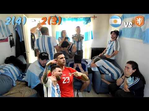ARGENTINA 2(4) VS HOLANDA 2(3) | REACCION DE HINCHAS ARGENTINOS | MUNDIAL QATAR 2022 | CUARTOS
