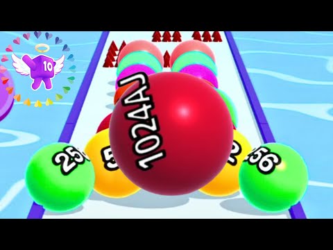 Ball Run 2048 Infinity Mode (4096AJ Wall) vs Level Up Numbers | Max Level Runners