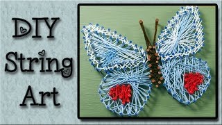 String Art Tutorial - An Easy Art Project For Kids