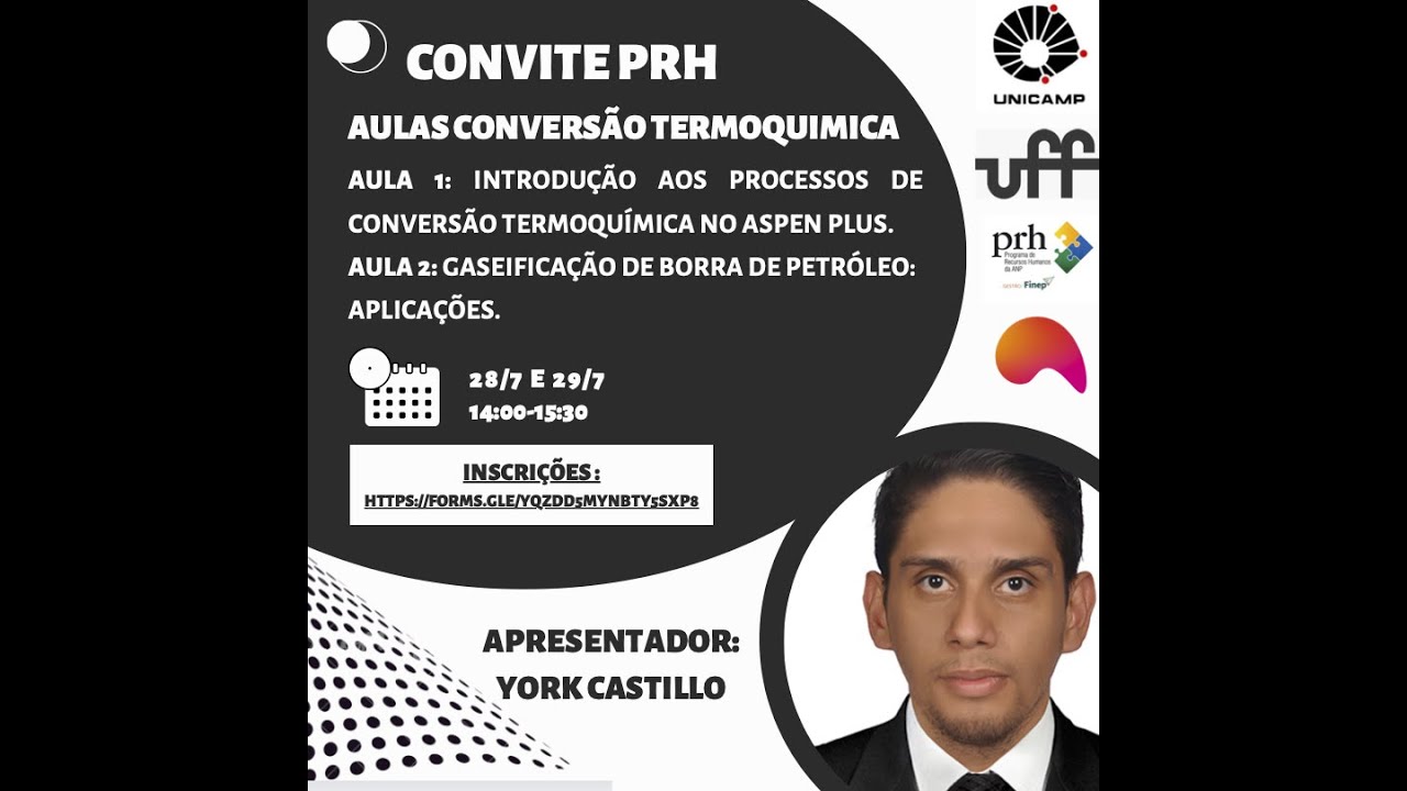 Aula 1 - Conversão termoquímica de biomassa: aplicações no software Aspen Plus