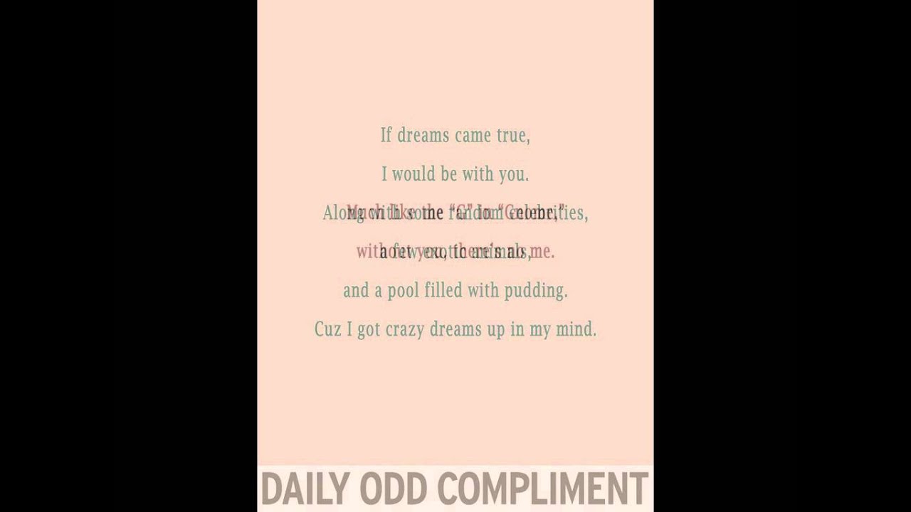 Daily Odd Compliment