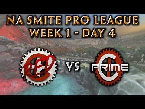 NA Smite Pro League Week 1, Day 4 - Cognitive Red vs. Cognitive Prime