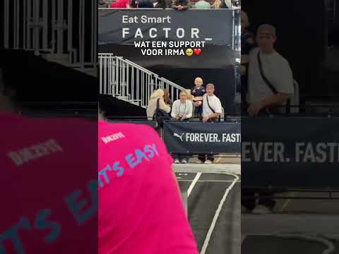 Iedereen support Irma bij de hirox! #enzoknol
