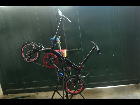 GIC Bikes Renault Ultra Light 7 size-14 folding bike with 3 speed. 7.5kgs (No Carbon Parts)