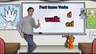 Past tense Verbs - D or ED - Grammar - home school lesson