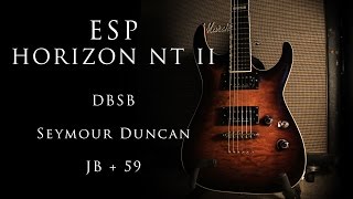 Video thumbnail for ESP Horizon NT II - Seymour Duncan JB + 59 + Shred by Josh Middleton