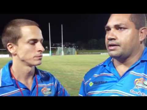 Post game interview. Pride V Magpies