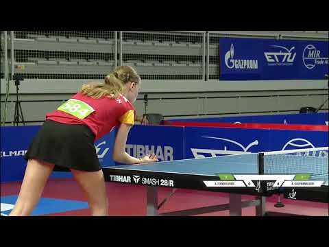 Annett Kaufmann (GER) vs Anastasiia Ivanova (RUS) | CGS QF | 2021 European Youth Championships