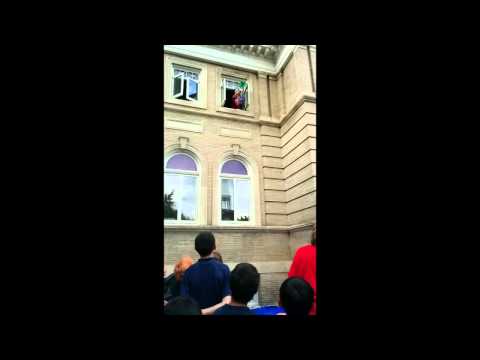 Egg Drop at Melrose Public Library