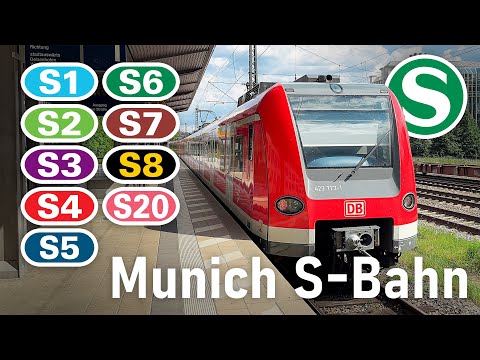 [4K] 🇩🇪 Münchner S-Bahn | Alle Linien