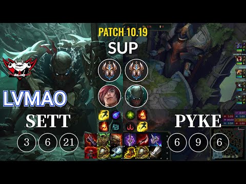 JDG LvMao Sett vs Pyke Sup - KR Patch 10.19
