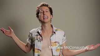 Matthew McConaughey, Adam Levine, Christoph Waltz, James Franco Impressions... video