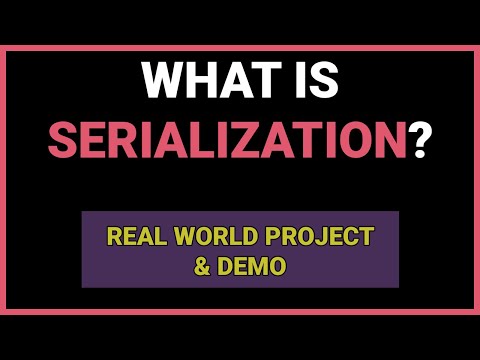 What is Serialization - EXPLAINED (real world demo)