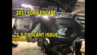 2017-2019 Ford Escape 1.5 Low Coolant, White Exhaust Smoke,P0300 misfire