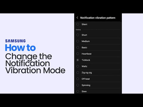 How to Change the Notification Vibration Mode on Samsung s10+ [easy]