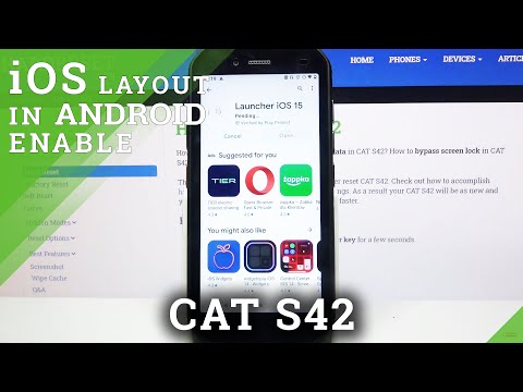 How to Apply Apple Layout in Cat S42 - Download iOS Launcher