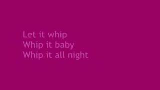 SR-71 - Let It Whip (lyrics)