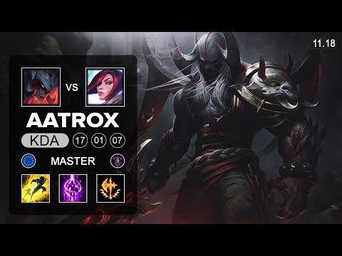 Khan Aatrox Top vs Fiora - EUW Master - Season 11 Patch 11.19