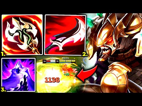 KHAZIX TOP (Q) 100% HITS LIKE A TRUCK (ITS WAY TOO STRONG) - S13 Khazix TOP Gameplay Guide