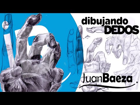 Dibujando los dedos de la mano. Anatomía para artístas con método Juan Baeza