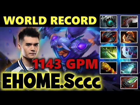 New EHOME carry Sccc Anti Mage 1143 GPM(WOLRD RECORD) comeback gameplay