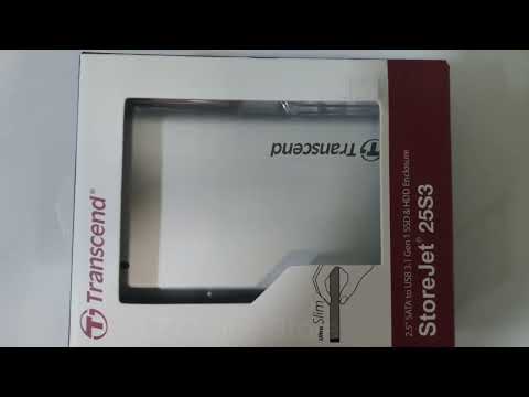 Transcend StoreJet 25S3 Ext 2.5" Casing USB 3.1 SSD/HDD Enclosure
