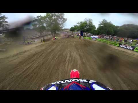 GoPro HD: Fredrik Noren Lap 1 Moto 2 - RedBud MX Lucas Oil Pro Motocross Championship 2014