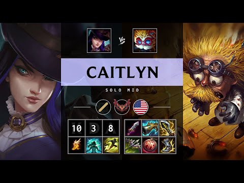Caitlyn Mid vs Heimerdinger - NA Grandmaster Patch 25.09