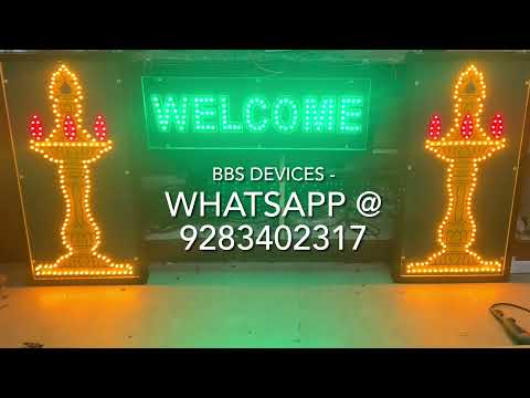 Pixel Led Welcome Display Sign Board