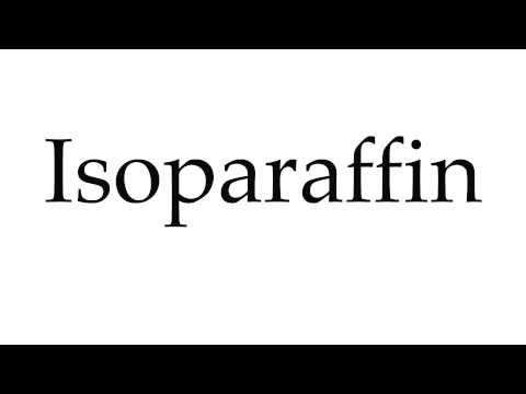 How to Pronounce Isoparaffin
