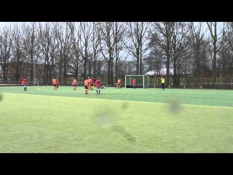 Hockey oefenwedstrijd HCP JB1 - Ommoord JB2 21-01-2012