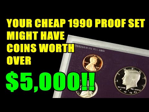 UNMATCHED 1990 U.S. Proof Set Coin Varieties You Need To Look For!!  $5000+ Value!