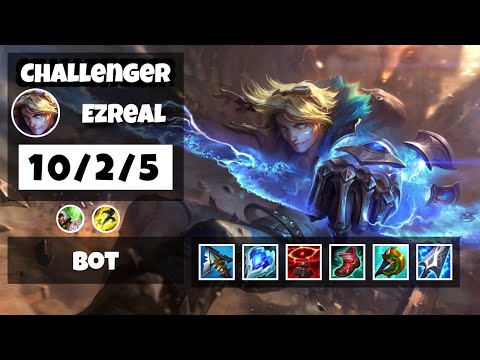 Ezreal Gameplay Challenger Replay S11 - 11.17 Bot Lane (10/2/5) - EU