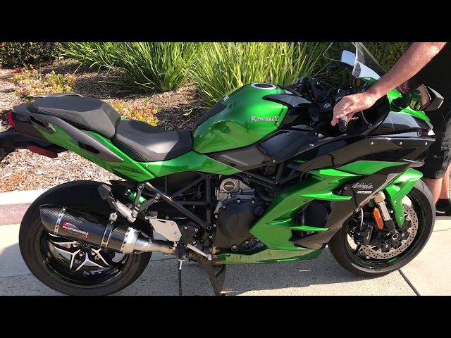 Yosh Alpha Street Slip On CF Exhaust Pipe Works Suzuki SV650 SV650X 5