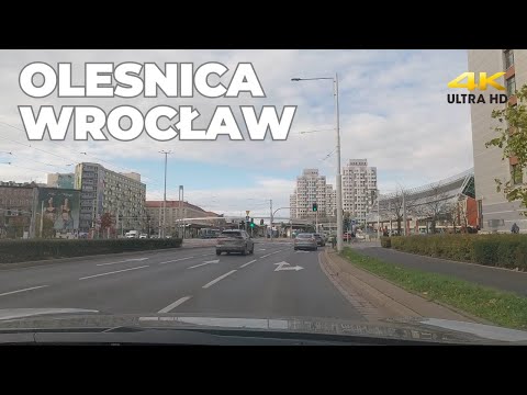 [4K] Poland Driving  Tour I Oleśnica to Wrocław I Scenic Road City Center