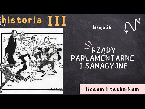 Historia 3 LO [Lekcja 26: Rządy parlamentarne i sanacyjne]