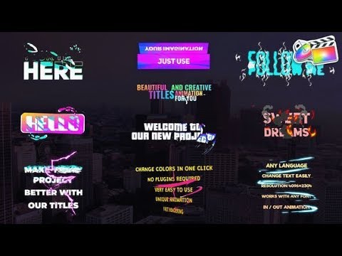 Top Apple Motion Projects: Creative Gradient Titles | FCPX